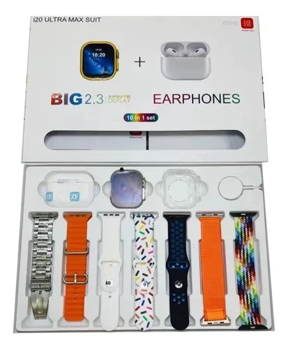 Smart Watch i20 UltraMax Suit +Audífonos