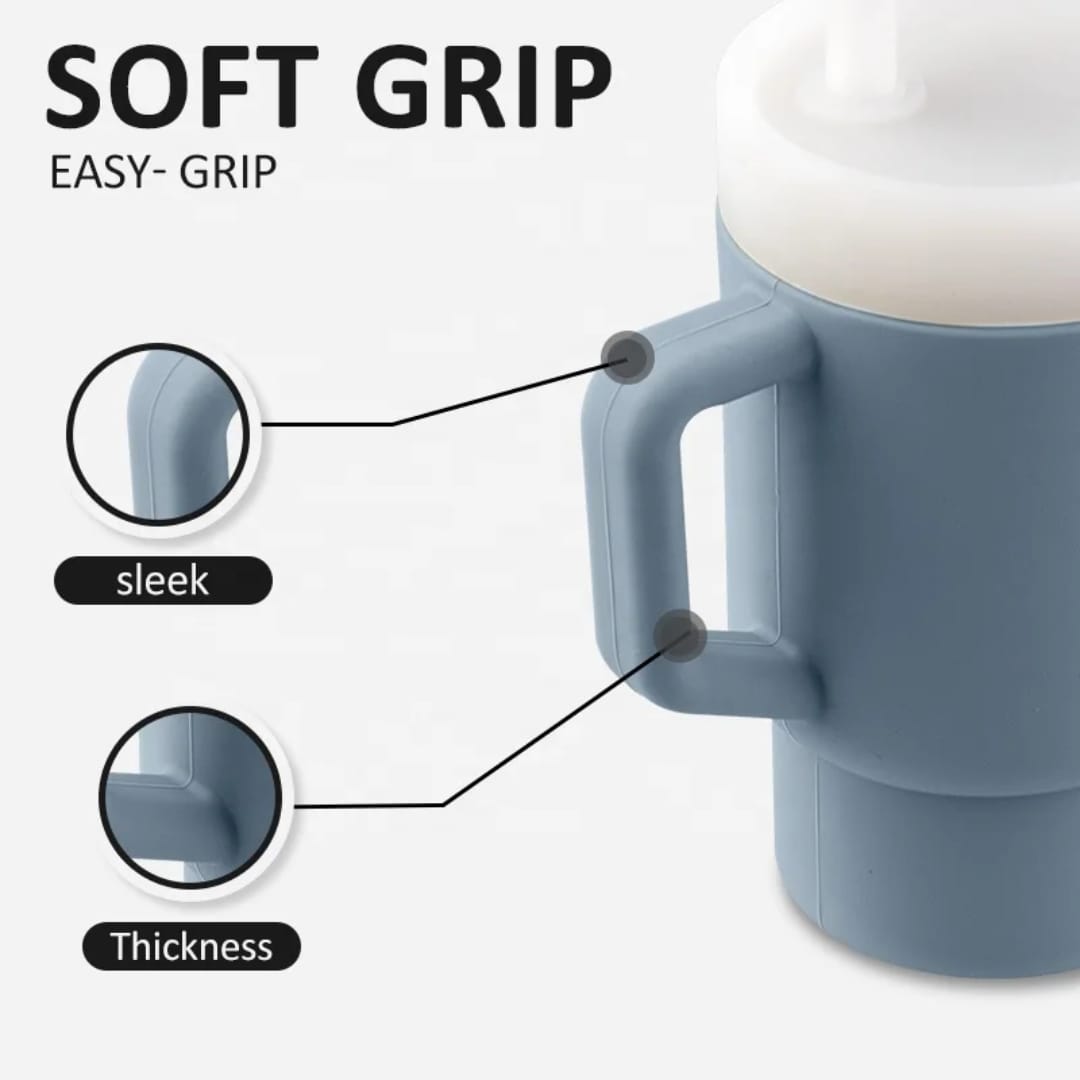 Vaso de silicona para bebé con popote