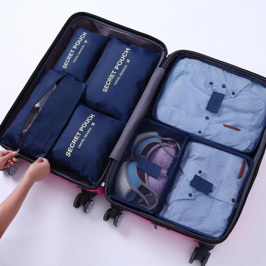 Set Kit Organizador Para Viaje 6 Piezas